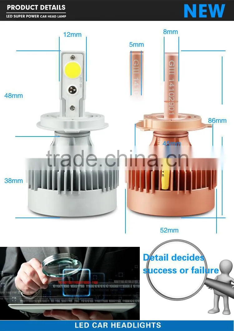 High Power Automobile LED Head Lamp H4