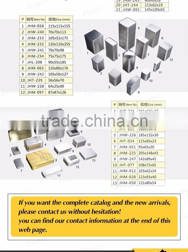 Customized Full Color Printed Biscuit Metal Tin Box