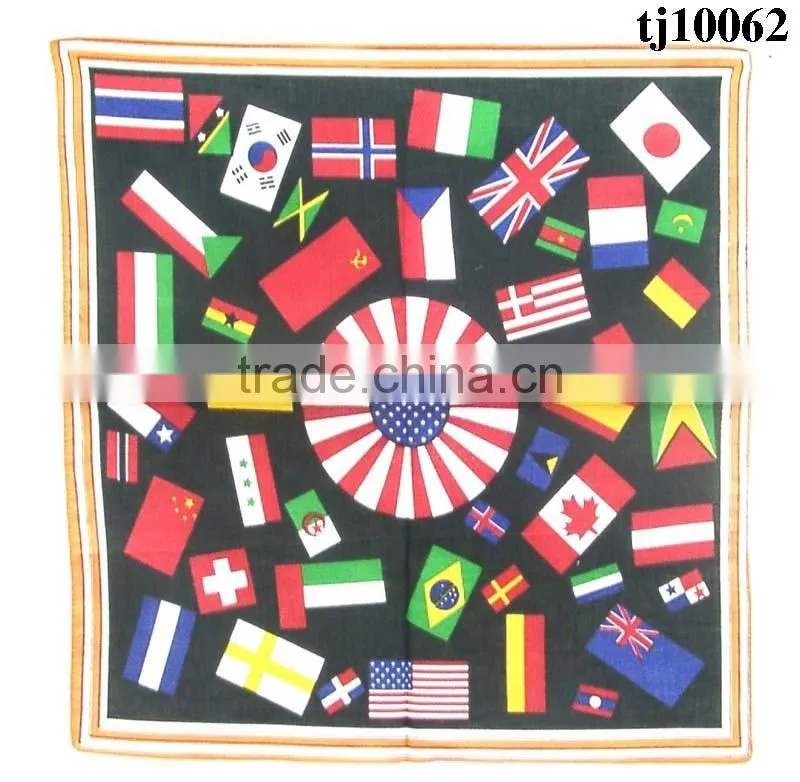 Flower insect natural pattern kerchief available in various designs