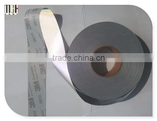 Sliver stretch reflective fabric trim tape for vest
