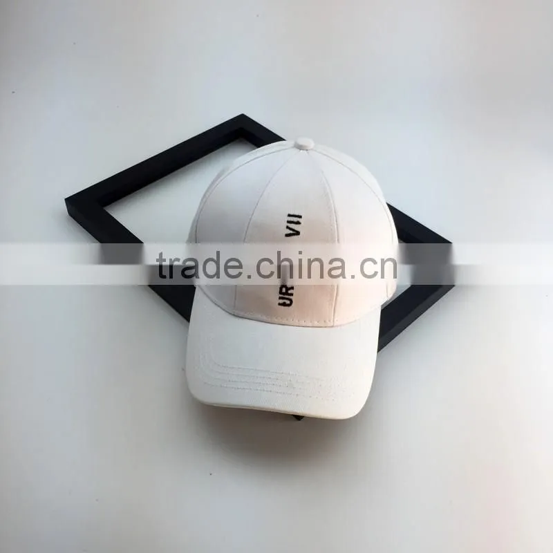 New Style 7 Panel Cap With Custom Flat Embroidery Baseball Cap