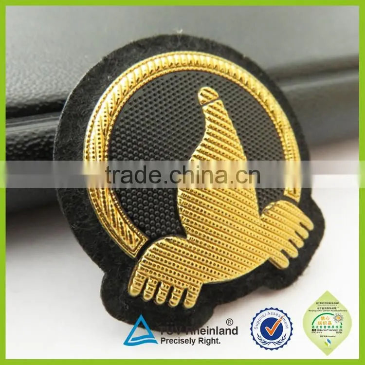 OEM lovely chick shape embossed pin badge plastic badge