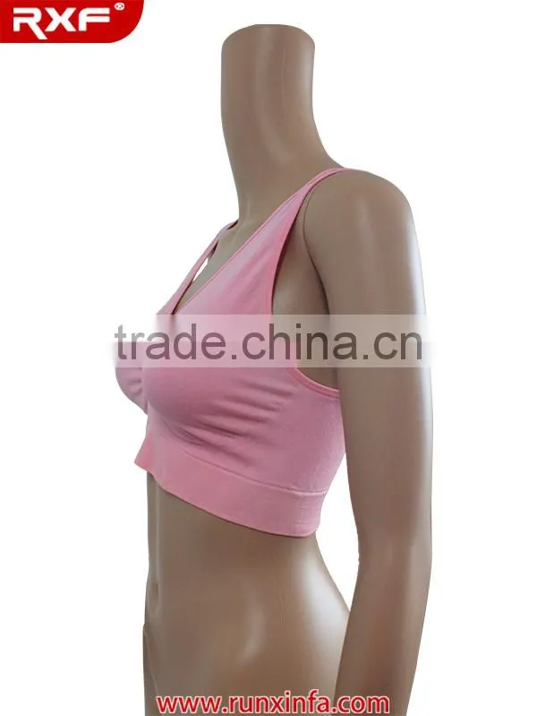 Plus size sports bra for ladies/cheerleading sports bra