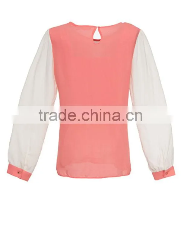 OEM/ODM factory modern design popular ladies spandex blouses