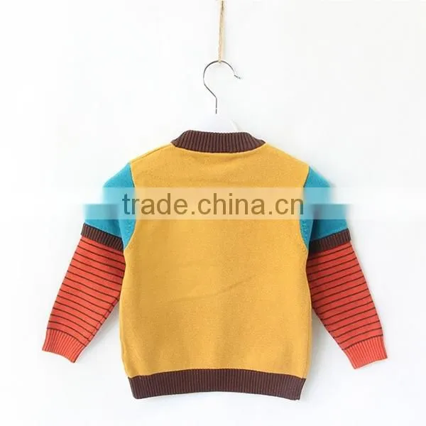 Children fake two pieces sweater baby winter clothes