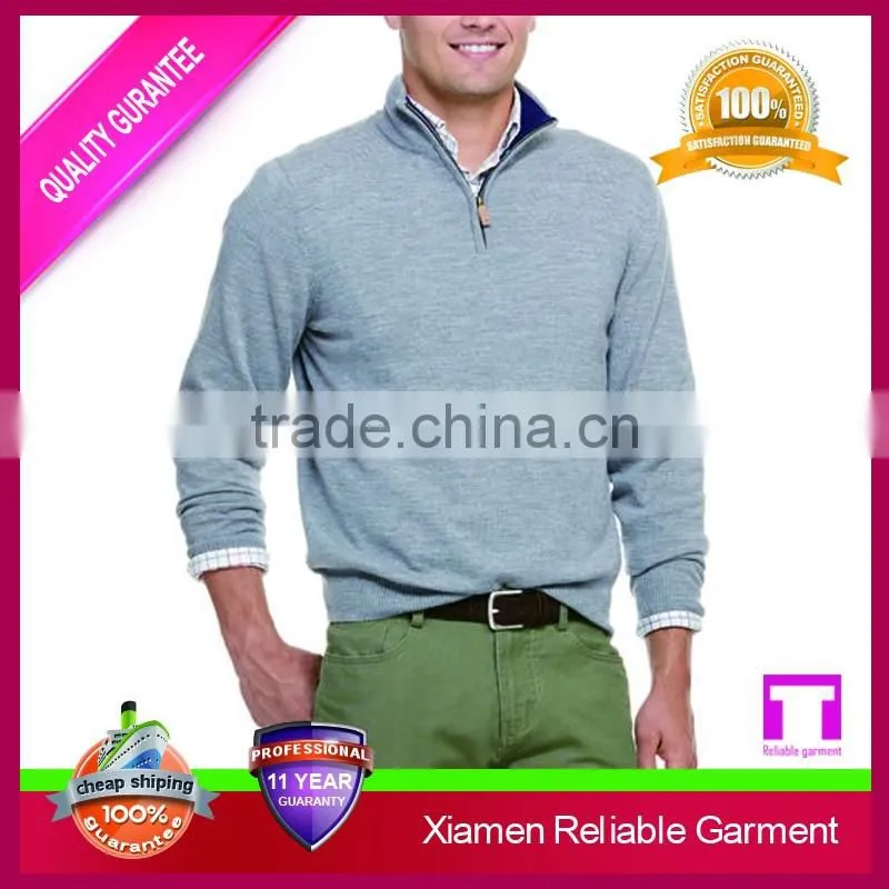 Classic cable wool sweater design for man