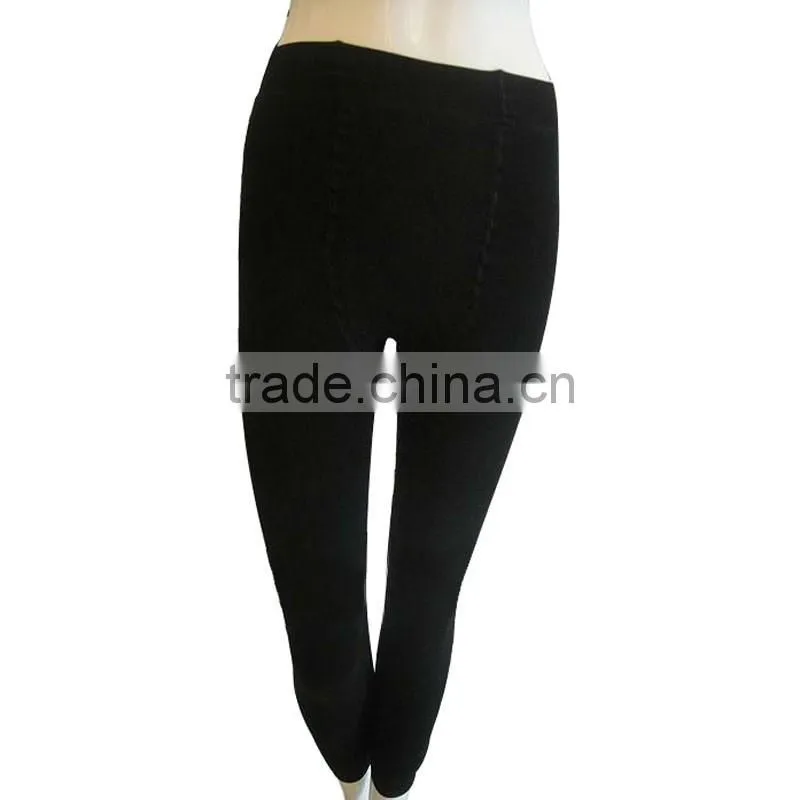 Black stretchy long johns women panties tight seamless underwear ladies sexy thermal underwear