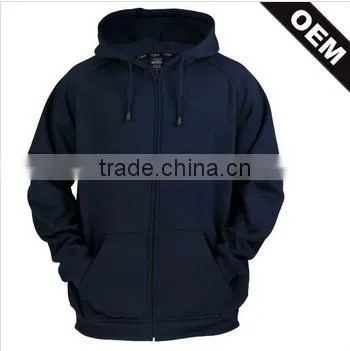 Navy Blue Wholesale Custom Plain Hoodies Men