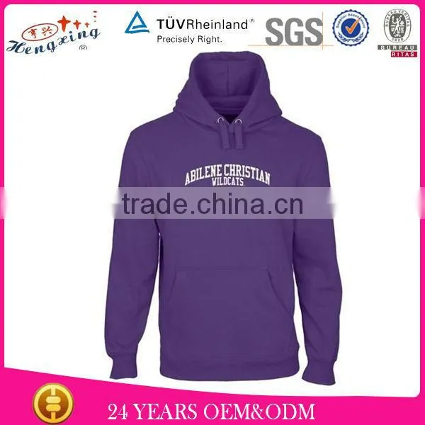 Custom 100% cotton hoodie/sleeveless hoodie t shirt