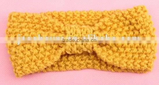 crochet knitting baby headband, baby turban knitting headband