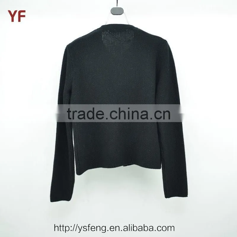 Fashion Knit Leather Sweater For Women