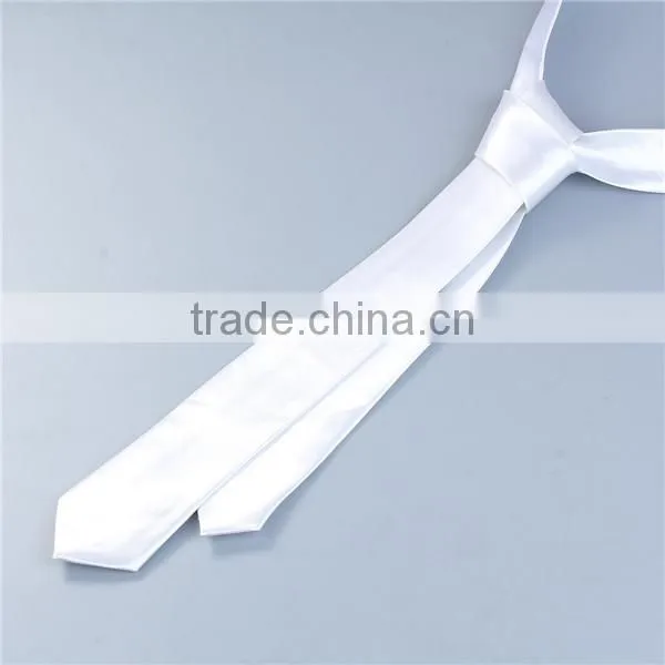 Polyester Necktie White Necktie Wholesale