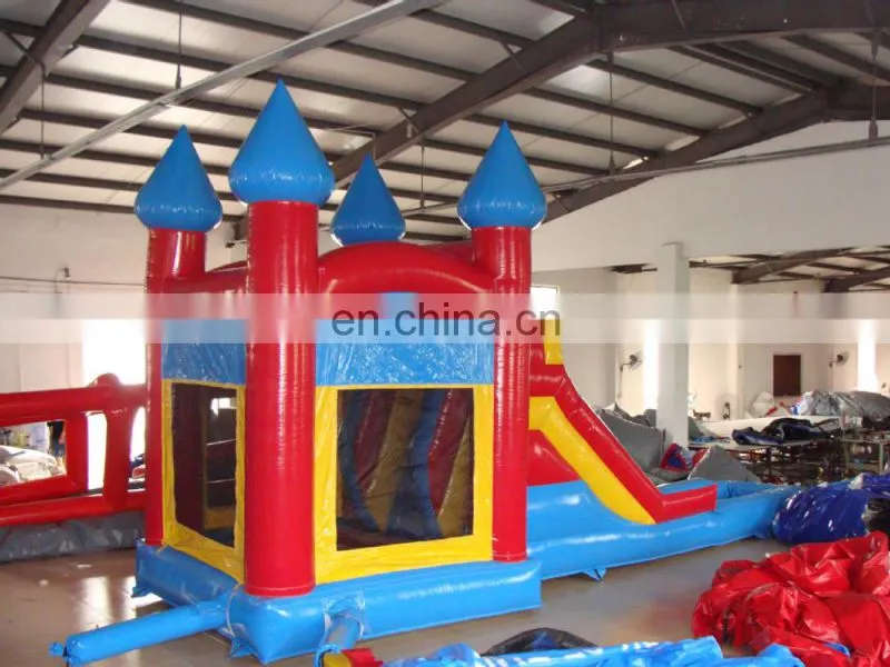 inflatable combo bouncer castle with slide with pool for kids for games