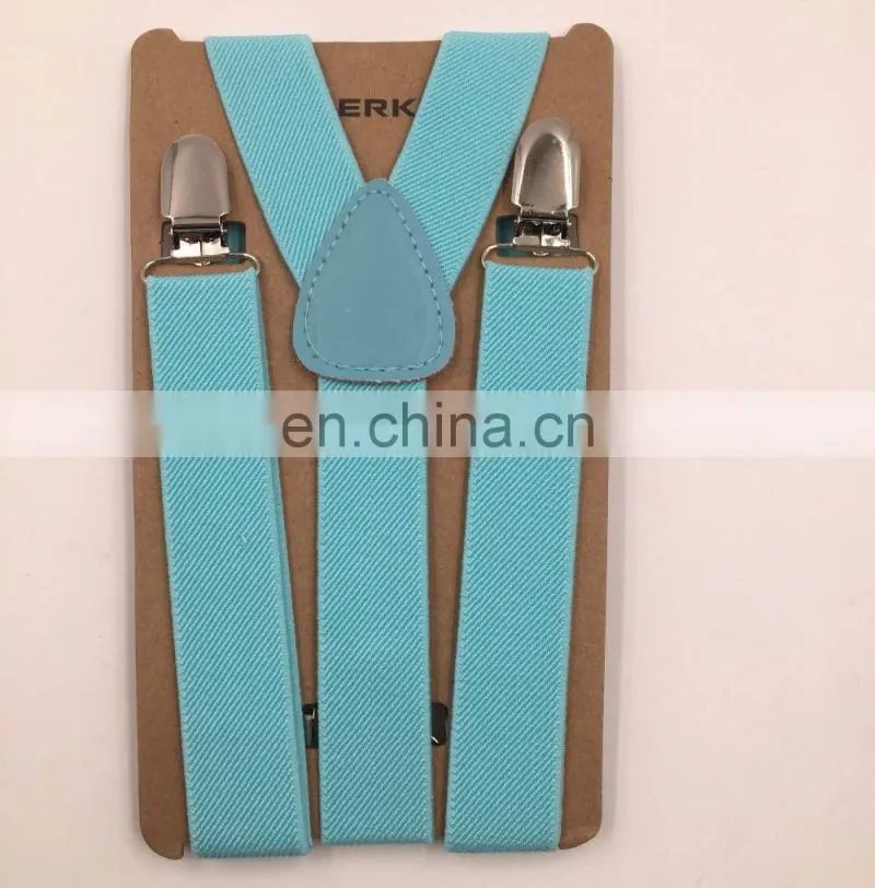 2017 HOT SALE best quality kids suspenders 25 colors available