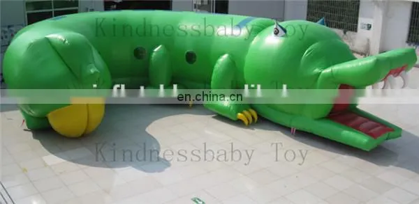 giant inflatable crocodile toy , inflatable tunnel toy , inflatable air crocodile manufacture