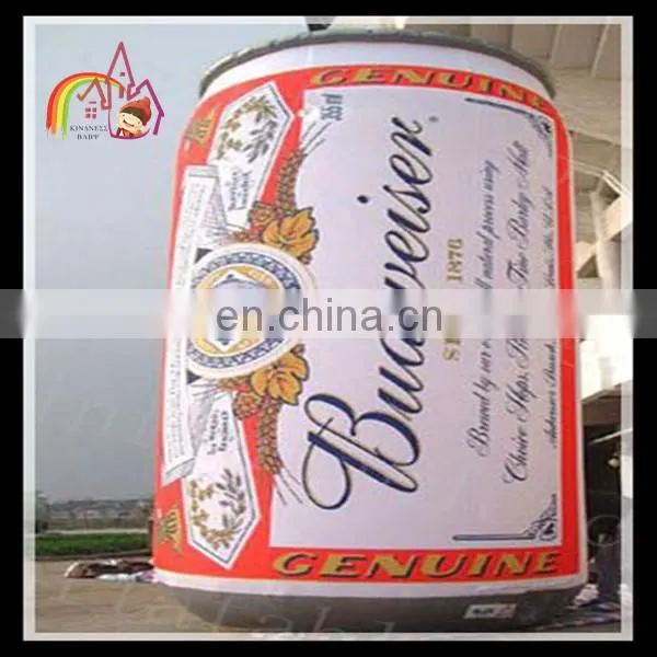 Fashion giant inflatable model,inflatable zip-top can, inflatable can for outdoor display