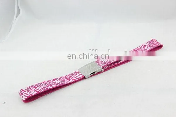 Canvas Belt With Silk Printing Fabric Belt Buckle