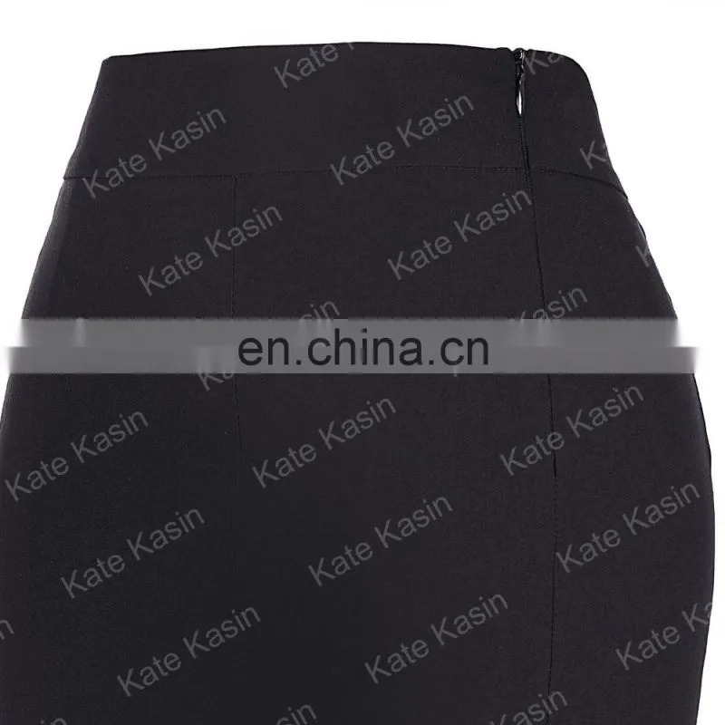 Kate Kasin Occident Women Fashion Office Lady Causal Mermaid Hips-Wrapped Pencil Skirt KK000241-1