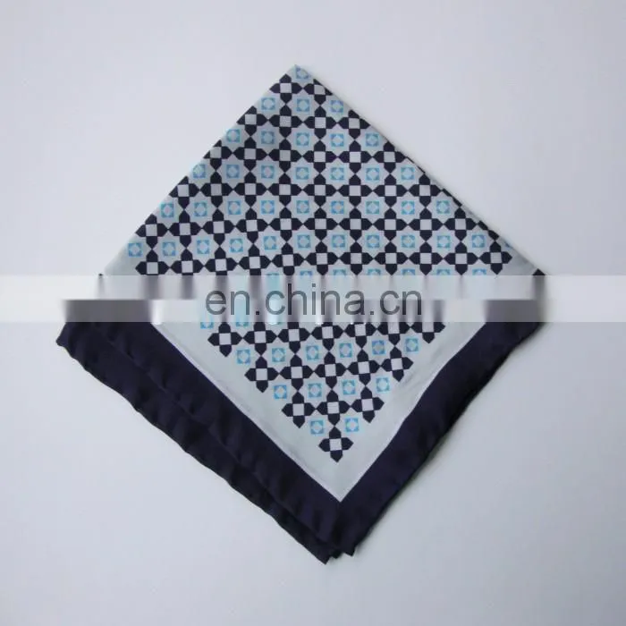 100% Silk Pocket Square Hand Rolled