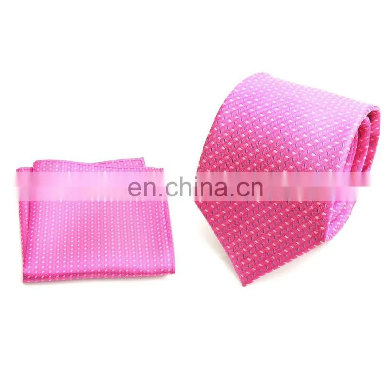 Manufacturer supply cheap custom pink neckties