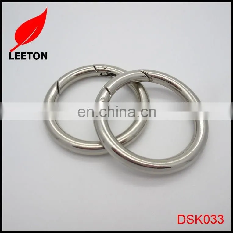 Factory supply zinc alloy strong round carabiner hook