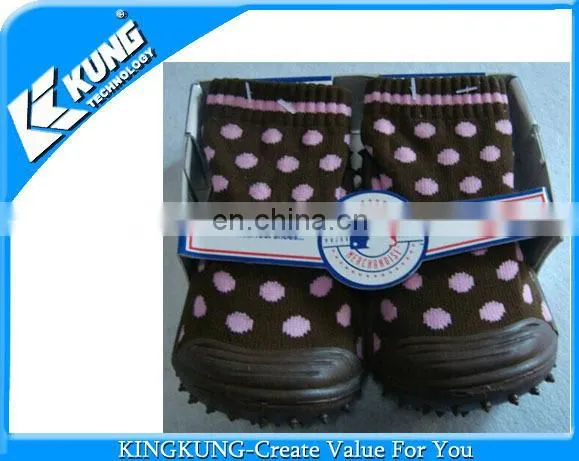 Csrtoon pattern printed new syle baby sock shoes