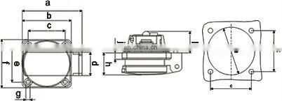 European Socket, Schuko Socket, Plug Socket IP44
