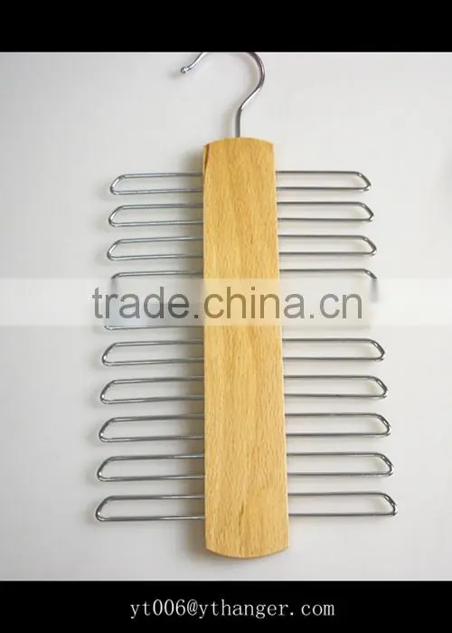 RQ156 wood necktie hanger wooden necktie hanger