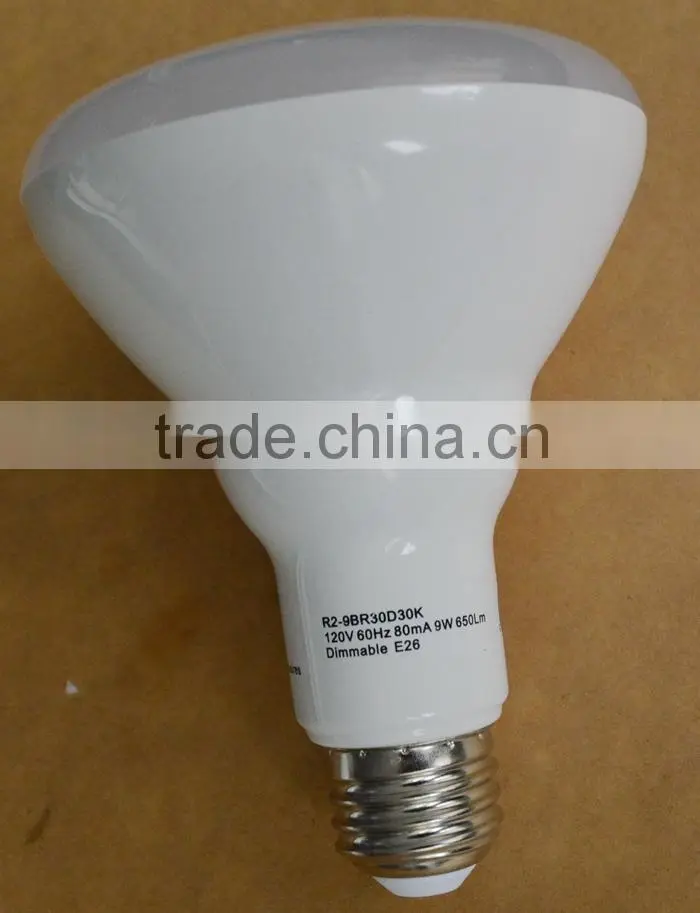 120V E26 base ETL Approved Dimmable LED BR30