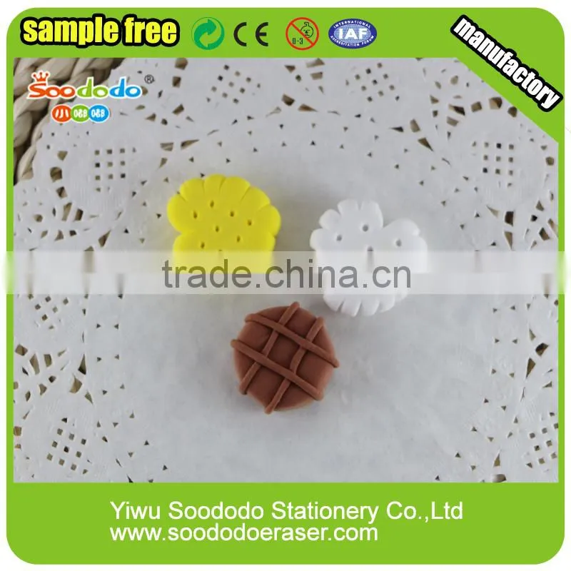 3D Bread Cake Shape Eraser For Kids