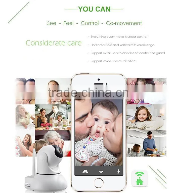 home safty wireless wif ip camera with motion detection ,with muti user check &control guard by IOS & Android APP Web Browsers