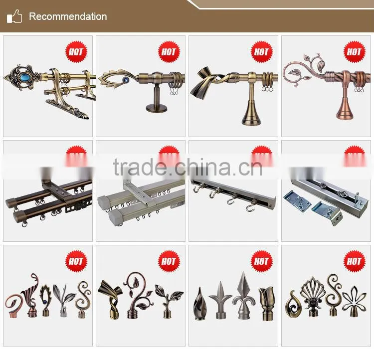 zinc alloy home decor painting curtain rail