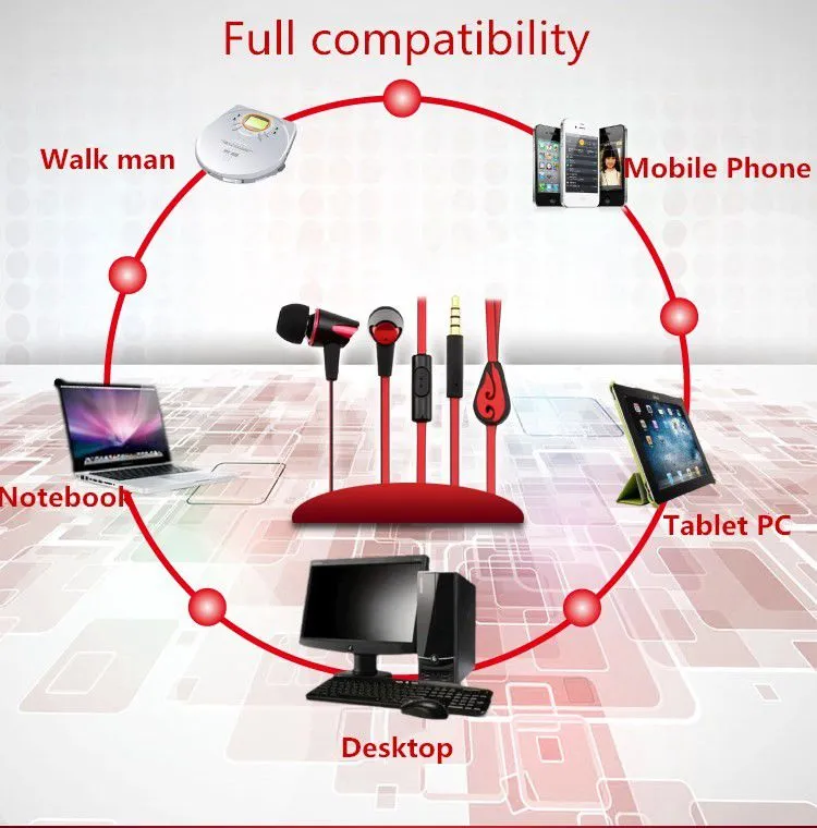 Best quality stripped-down double speaker earphone headphone in ear with speaker voice coil