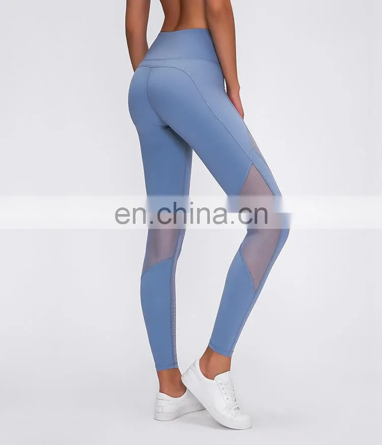 Clothes Fitness Wear Wholesale Women Mesh Yoga Pants Leggings Newest Ready to Ship Private Label High Quality Fabric Sportswear