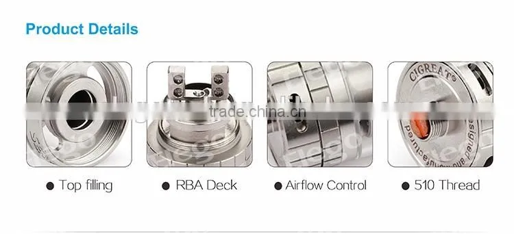 2016 Wholesale Authentic Sense Herakles RTA 2 DIY Tank Elego Stock