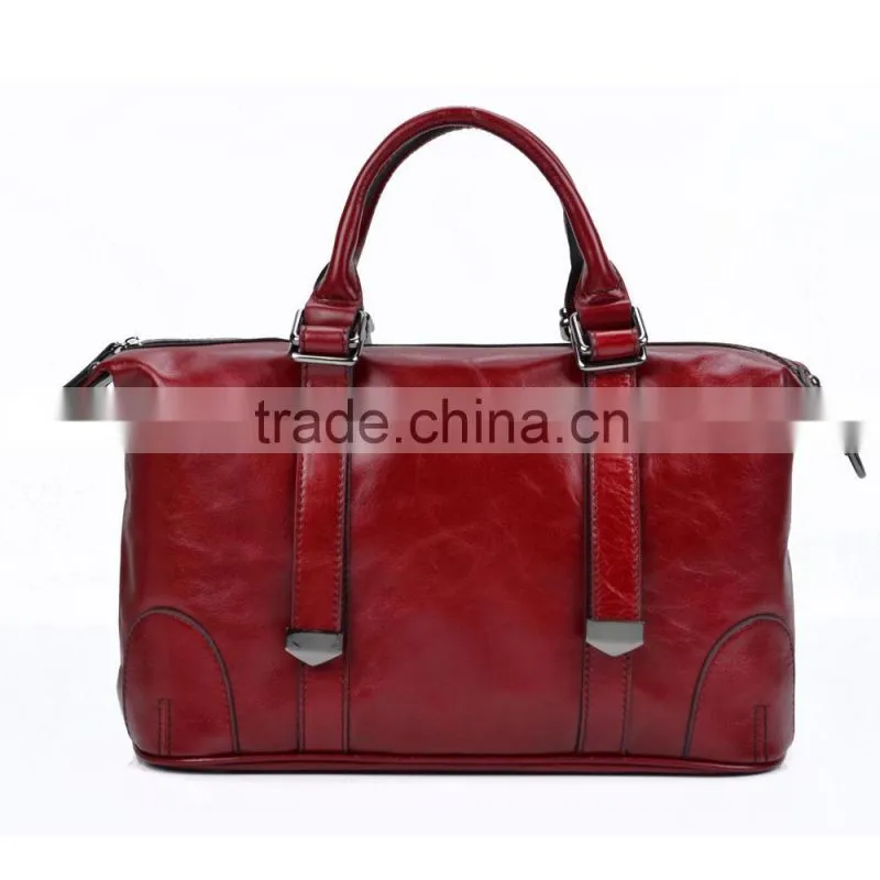 finished cow action bag oil wax leather