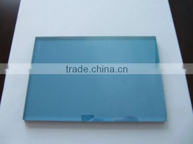 5mm dark blue reflective glass for building glass
