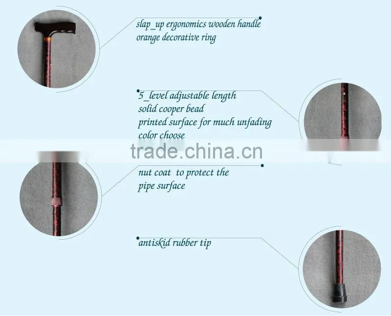 Aluminum Foldable Printed Walking Sticks