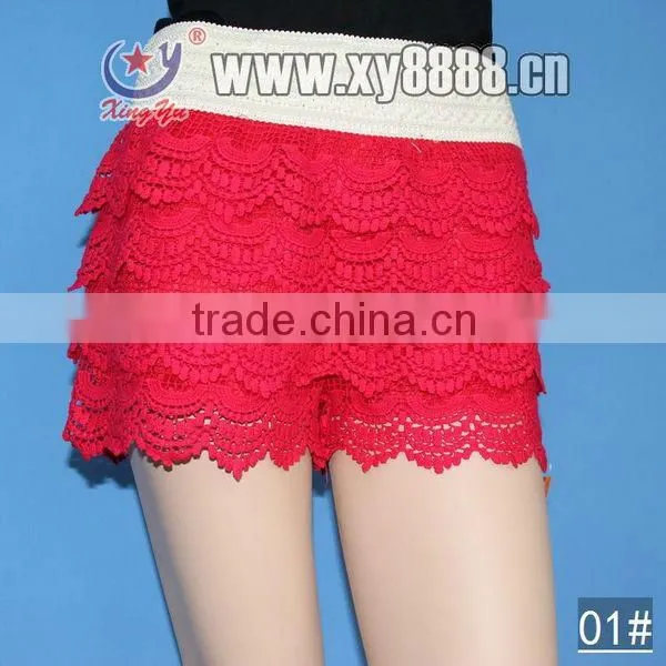 Embroidered Lace Sexy Mature Ladies Skirt