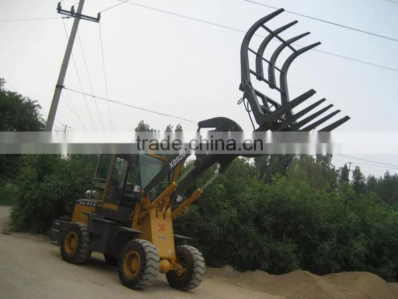 XD926G 2.0Ton alibaba express Grass Grasp Loader Clamp with CE FOR SALE Multifuntional Farm Machinery made in china