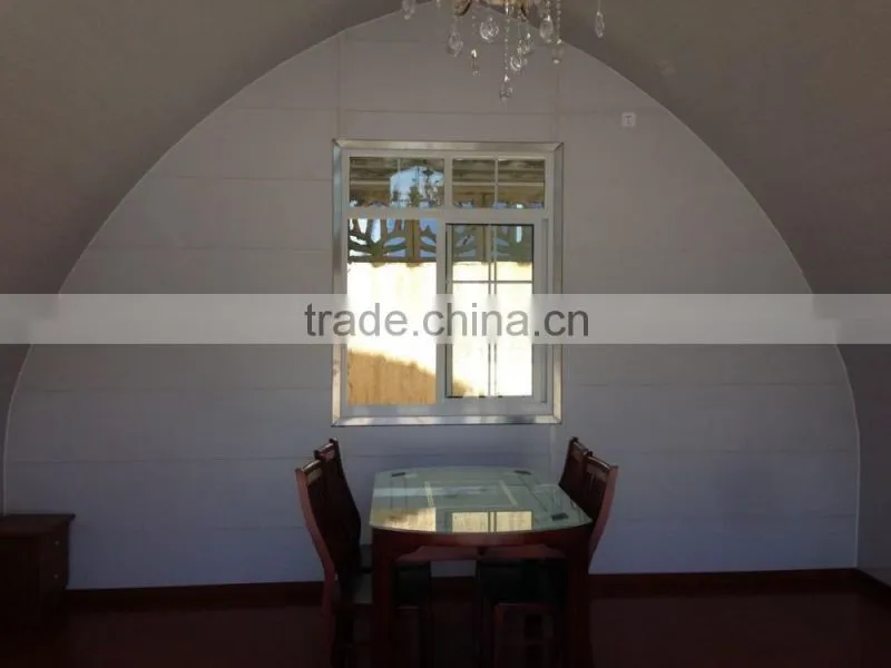 Good Quality Prefabricated Steel Structure Dome House/new style cheap arched cabin prefabricated houses tiny homes