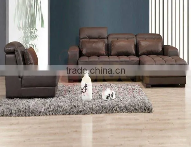 Modern Fabric Sectional Sofa Chaise Long Sofa