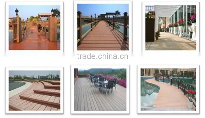 New material WPC wood plastic composite floor terrace