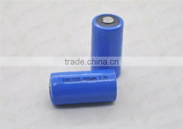 ICR 17335 battery 800mah li ion battery 3.7v rechargeable battery