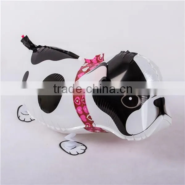 Mylar balloon wholesale EN71approved animal cute dog shaped helium balloon