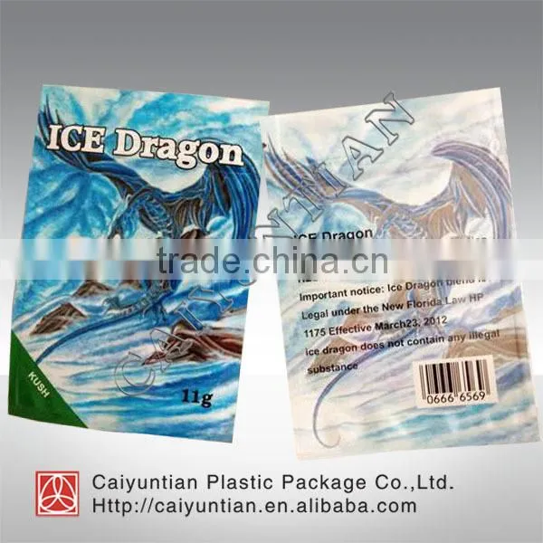 ice-gradon high quality three sides zipper pouch bag