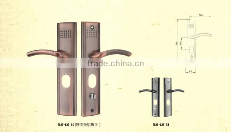 Good quality medium American style front door lock
