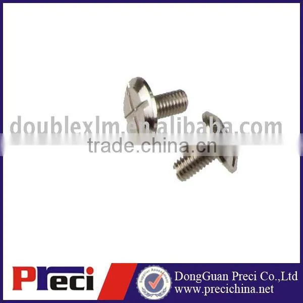 Cheese Head Slot Drive Computer Screws with Knurl on Head