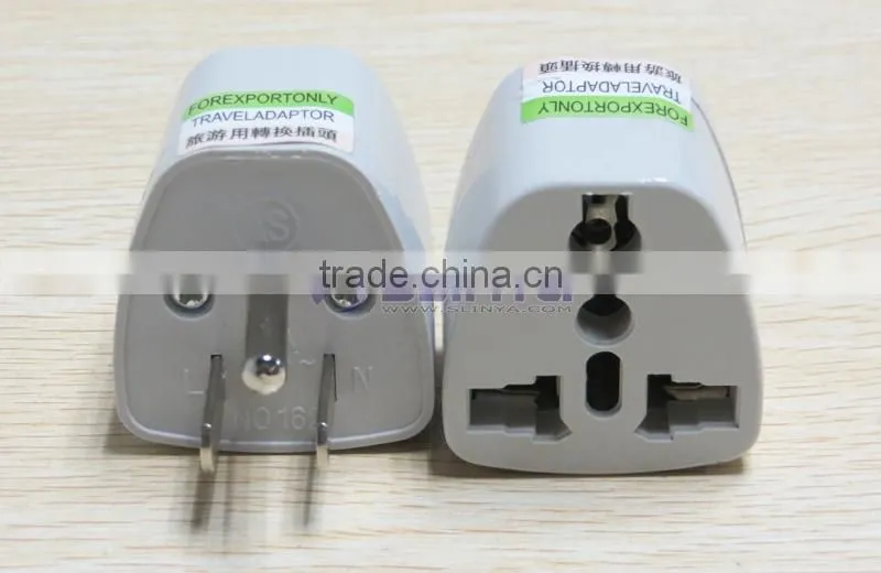 Universal Travel Power Plug to USA AC Plug adapter ( 3-pin ) electrical plug