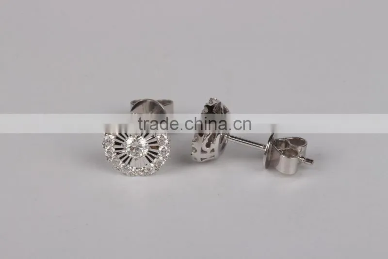 Wholesale New Fashion Silver Malachite Earring